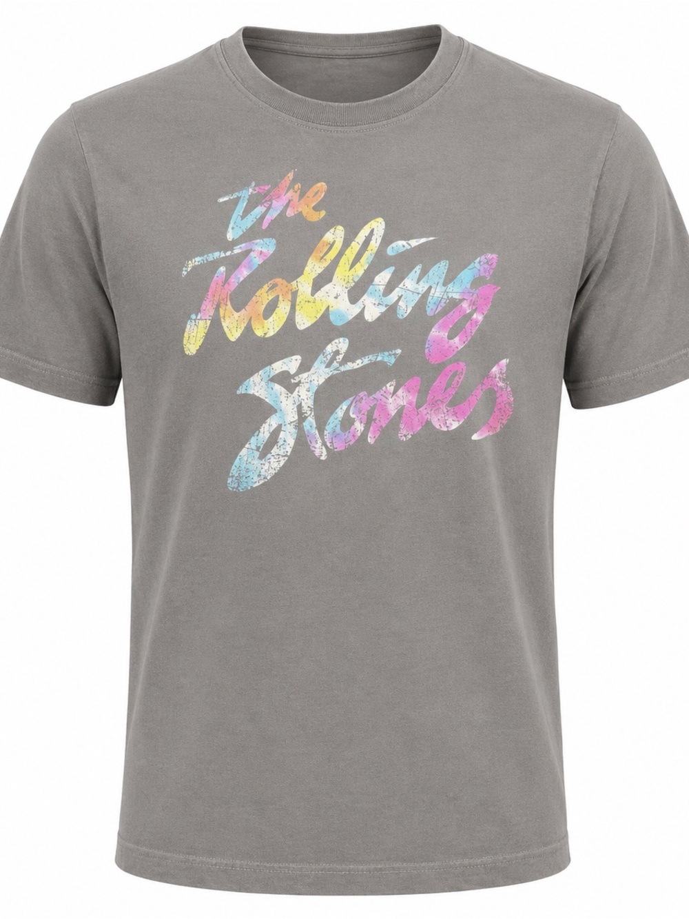 Rolling Stones  Tee in Gray with Multicolor Logo